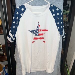 Women’s American Star Print Raglan T-Shirt